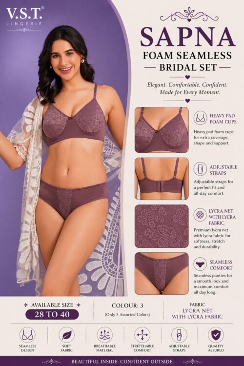VST Sapna Foam Seamless Bridal Set